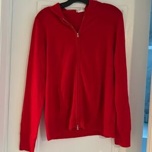 J crew cashmere hoodie, sz L